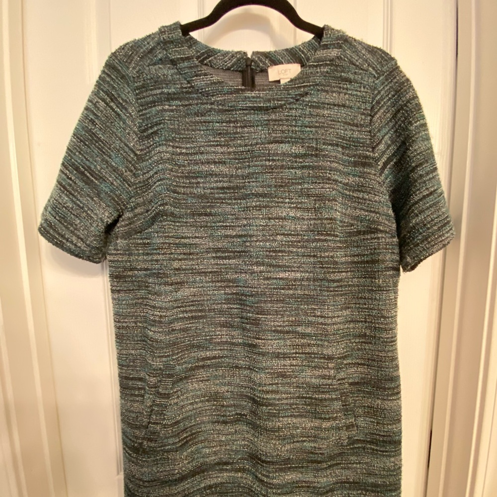 LOFT Olive Green Dress Large
